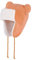 LACOFIA Baby Wintermütze Kleinkind Mädchen Earflap Beanie Kinder Warme Fleece Gefüttert Bär Hut Strickmützen Trappermütze mit 2 Öhrchen Orange 1-2 Jahre M
