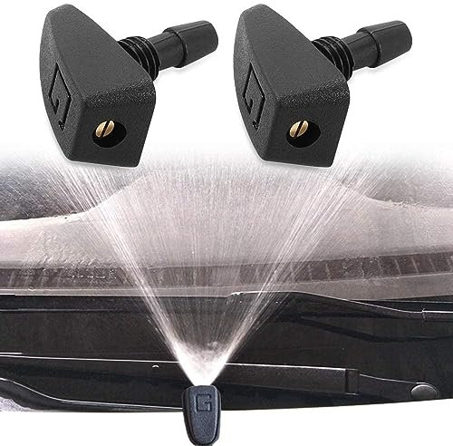 ALIEDA 2 Stück Auto Frontwaschdüsen, Windschutzscheiben Sprühdüsen, Waschsystem, Dekoratives Zubehör, Für Smart 450 451 454 453 Fortwo Forfour