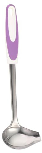 GOOHOCHY Spoon Metal Sauce Ladle Home Accessory Boat Accessories Marine Small Ladle Soup Punch Bowl with Ladle Gravy Ladle with Spout Ladles for Serving Purple Unique Radell Stainless Steel