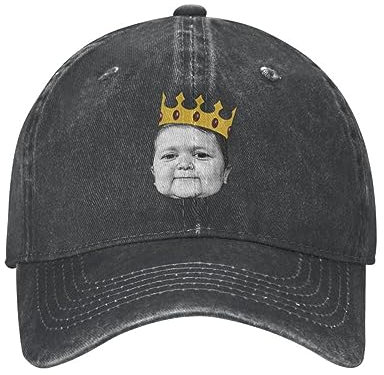 Baseballkappe Punk Baumwollkrone Meme Baseballkappe Männer Frauen Verstellbar Hasbulla Kampf Meme Papa Hut Sonnenschutz