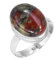 Jeweloporium 925 Sterling Silber Ringe für Frauen Größe 67(21.3) Mehrfarbig Echt Dragon Blood Jasper Edelstein Kostüm Silber Ringe Valentinstag - Geschenk Jahrgang Schmuck
