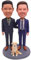 RODMAIE Individuelle Wackelkopf-Freunde-Puppe, einzigartige Figur, Geschenke für Freunde, für Brüder, Kollegen, Partner, Freunde