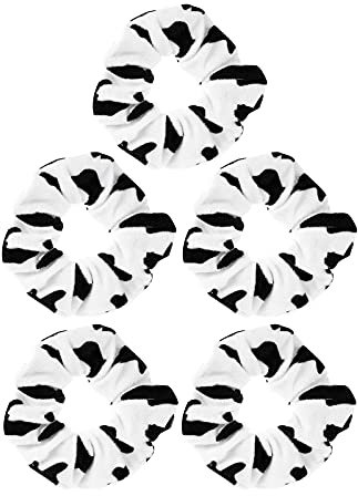 5Pcs Cow Hair Ropes Velvet Elastic Scrunchie Hair Bands Elastic Hair Scrunchie Headwear for Girls Women/220