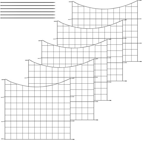 WOLTU Recinzione Giardino, 5 Pannelli Recinti in Ferro, Recinzione Giardino Esterno con Picchetti, Rete per Recinzioni, Staccionata per Giardino, 64x70 cm, a Forma di Arco, Nero