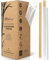 EcoPreps Biodegradable Sugarcane Straws, Compostable Individually Wrapped Straws | 100 Count, 100% Plastic-Free, Eco-Friendly Drinking Straw | 7.8” Sugar Fiber Disposable Straw, Packed in Paper Wrap
