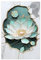 OPLKIOP Abstraktes Lotus-Kintsugi-Poster, Leinwand-Poster, Schlafzimmer-Dekor, Landschaft, Büro, Raumdekoration, Geschenk, 60 x 90 cm