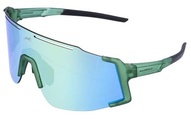 Gamswild WS5844 Sportbrille Sonnenbrille TR90 Fahrradbrille Skibrille Damen Herren Unisex Leichtgewicht | grün | rot | schwarz |, Farbe: Grün