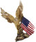 Gogogmee Tischstatue Mit Amerikanischer Flagge Kunstharz Basteln Bürodekor