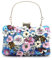 YUEZHAN Abendtasche Damen Clutch Mode Frauen Taschen Blumen Stickerei Kleine Clutch Dame Handtaschen Abend Taschen Kette Schulter Geldbörse Ym2096Blue
