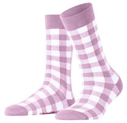 Burlington Damen Socken Vichy W So Baumwolle gemustert 1 Paar, Rosa Sporty Rose 8393, 36-41