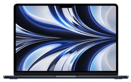 2022 Apple MacBook Air mit Apple M2 Chip (13-zoll, 8GB RAM, 512GB SSD Kapazität) (QWERTZ German) Mitternacht) (Generalüberholt)