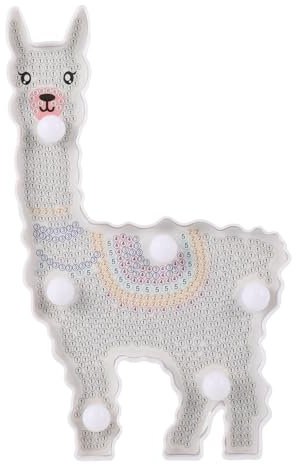 Artibetter Alpaka Nachtlicht Mit Dekorative Tischlampe Im Bead Painting Design Für Kreative Bastler Für Schlafzimmer Und Wohnzimmer Langlebig Und Einfach Zu Verwenden