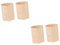 ULDIGI 2sets Diy Hexagon Tube Holder for Makeup Brushes Wooden Desk Pen Pot Cup Home Office Desk Organizer 2pcs*2