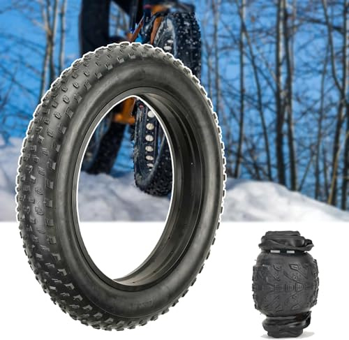 Fahrrad-Fat-Reifen, 20/66 x 3,0/4 Zoll Schneereifen, Faltreifen, 60 TPI | E-Bike-Fat-Reifen, 50,8 cm / 66 cm, All-Terrain-Reifen, Mountainbike-Reifen mit Mountain- oder Dreirädern (schwarz, 1 Stück