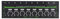 VBESTLIFE Metall-Kopfhörerverstärker, 8-Kanal-Stereo-Audio-Verstärker mit RGB-Licht, Tragbar, für Sound Mixer (EU-Stecker 100–240 V)