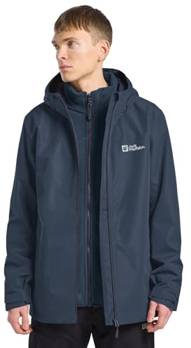 Jack Wolfskin Herren Taubenberg 3in1 Jkt M, Midnight Sky, 3XL EU