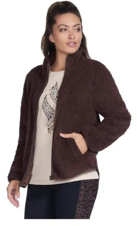 Skechers Women's Skech-Sherpa Jacket, Brown, L