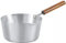 Aluminium Milk pan 20cm with Pouring Lips & Wood Handle Pan Saucepan Cooking Sticky Sauces, Warming Milk Tea Pot (20cm)