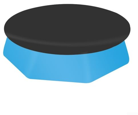 Niceminiwall Bâche de piscine ronde – pour piscine hors sol gonflable – Protection contre les débris de piscine 210D avec trous de drainage et corde de sécurité – Bâche de piscine hors sol (244 cm)
