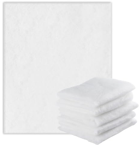Dunstabzugshaube Filter, 59x47x1cm, 5 Stück, Abzugshaube filter, Universal, Individuell Zuschneidbarer Dunstabzug-Flauschfilter, Filtermatten luftfiltermatte, für Lüftungsanlage im Haus Klimaanlage