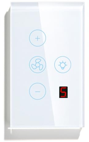 NONDK Interruptor de Luz de Ventilador Inteligente Tuya Zigbee Conexión de Red de UU. Control de Aplicación/Assistant Control de Voz