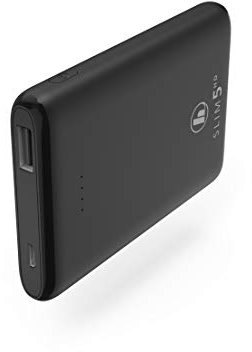 Hama Power Pack Slim 5HD (integriertes Lithium-Polymer-Ladegerät, 5000 mAh, für Smartphone, 1 Micro-USB, 1 USB-A, USB 3.0) schwarz, 188311, 5000m