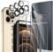 LK 3 + 3 Hartglas, kompatibel mit iPhone 12 Pro (6,1 Zoll), 3 Displayschutzfolien und 3 Rückseitenschutz, kratzfest und blasenfrei, mit Installationsrahmen (Ultra-HD)
