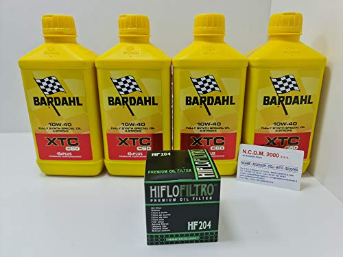 Tagliando Moto Yamaha FZ1 1000 S Fazer 2006 10w40 BARDAHL XTC C60 filtro Hiflo HF204…