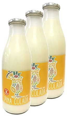 Agidra - Lot 3x Boisson pour Pina Colada - Bouteille 1L