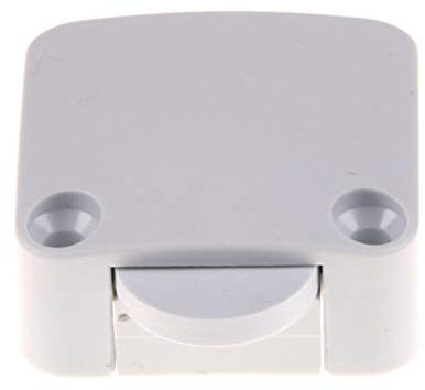 zjxxdz Interruttore da incasso marrone, interruttore a scatto, LED (basso voltaggio), 230 V (alto voltaggio), on/off, interruttore cassapanca, interruttore porta, interruttore armadio (bianco)