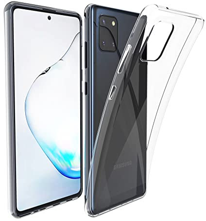 N NEWTOP Custodia Cover Compatibile con Samsung Galaxy Note 10 Lite, Morbido TPU CLEAR Gel Silicone Anti Graffio Trasparente Slim Sottile Flessibile Case Posteriore Proteggi