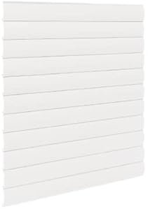 Tablier aluminium isolé ajustable - lot de lame aluminium isolé recoupable - lames de remplacement pour volet roulant (H80 x L120 cm, Blanc)