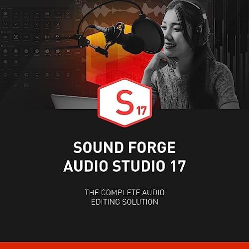 SOUND FORGE Audio Studio 17 - Il multitalento per la registrazione, l'editing audio, il restauro e il mastering | software di editing audio | per PC Windows 10/11 | licenza per 1 PC