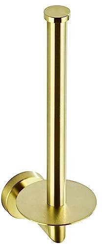 Toilettenpapierhalter aus gebürstetem Gold – rostfreier Edelstahl Seidenpapierspender für Badezimmer, Küche, Büro (Gold)