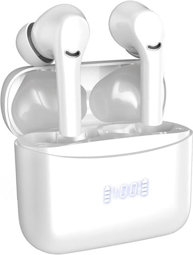 Bluetooth Kopfhörer, Kopfhörer Kabellos Bluetooth 5.3 In Ear Kopfhörer mit 4 ENC Mikrofon, 42 Std Spielzeit, USB-C Ladekoffer, Kabellose Kopfhörer Noise Cancelling Earbuds, IPX7 Sport Ohrhörer