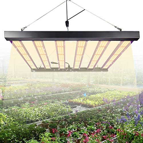 480W LED Grow Lights, Grow Light for Indoor Plants Full Spectrum Hanging Grow Lamp with IR LEDs 15X15ft Coverage for Indoor Plants Hydroponics Greenhouse Seed Veg Bloom AC100-277V