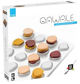 Gigamic - QAWALE Mini - Jeu en Bois - 2 Joueurs, Mehrfarbig, Bunt