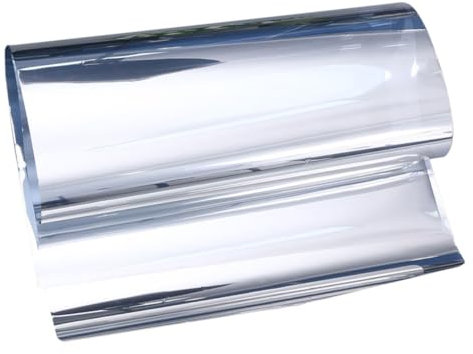 OUNONA 1 Rolle Reflektierende Glasfolie Nicht klebende statische Haftung Schutzfolie für Windschutzscheiben Haustier Fensterfolie Kunststoff-Sonnenschutzfolie für Fenster Sichtschutzfolie