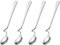 RDNKVB 4pcs cuillère à Miel en Acier Inoxydable à Long Manche cuillère à Miel cuillère à Confiture Suspendue cuillère à mélanger en Acier Inoxydable pour Confiture sirop Yaourt