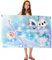 BJPERFMS Eiskönigin Strandtuch, 150x70 cm Strandtuch Kinder ELSA, Frozen Strandtuch Mikrofaser, ELSA Handtuch, Schnell Trocknend Badetuch für Camping, Strand, Sauna, Frzoen Geschenk für Fans