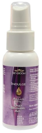 Bio-Groom - Indulge Argan Öl Conditioner Spray - Hundespülung - Für extrem trockene oder schuppende Haut - Mit Vitamin E, Linolsäure und Omega-6-Fettsäuren - Hilft bei Entfilzung des Fells - 59 ml