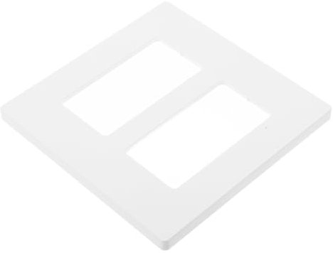 jojofuny Screwless Wall Plate Cover Double Gang Light Switch Cover for Wall Switches in Living