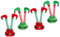 ABOOFAN 4 Stück Beine der Weihnachtselfe Elfenbeine Baumspitze weihnachtsdekoration drinnen Elfenbeinfigur Cute Decor weihnachtsmotiv Yard-Bein-Ornament-Dekor Gartenverzierung PP-Baumwolle
