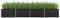 Myheimly Hochbeet Pflanzkübel Pflanzbeet Gemüsebeet Gartenbeet Frühbeet Blumenkasten Pflanzkasten Garten Verzinkter Stahl Anthrazit 320 x 80 x 45 cm