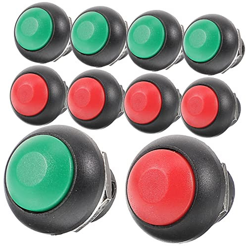 jojofuny 40pcs Doorbell Button Self-resetting Push Button for Easy Installation Wired Doorbell Each