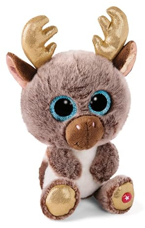 NICI GLUBSCHIS Kuscheltier Rentier Chocolate Mousse 15cm – braun – Weiches Plüschtier – niedliches Stofftier zum Kuscheln & Spielen – tolle Geschenkidee für Kinder & Erwachsene – 62289