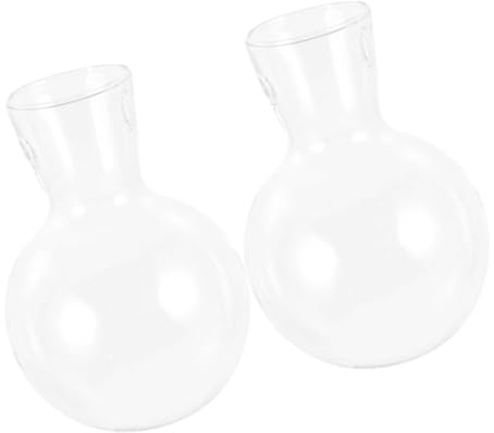 FONDOTIN 2stücke Glas Pflanzgefäß Für Hängepflanzen Aufhängung Wasser Vase Zarte Hängende Hydrokultur Vase Für Zuhause Büro Garten Hochzeitsdekoration