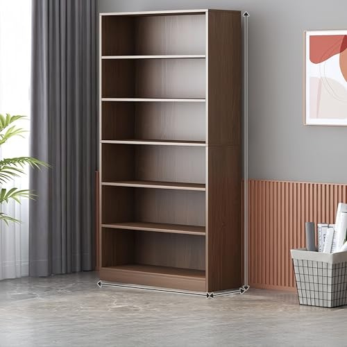 Eck-Bücherregal mit Rückwand, platzsparendes Ausstellungsregal für kleine Räume, hohes Regaldesign, ideal für die Aufbewahrung zu Hause oder im Büro, natürliches Finish