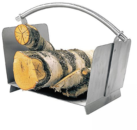 Lienbacher Holzkorb Edelstahl matt gebürstet H36xB47xT30 cm