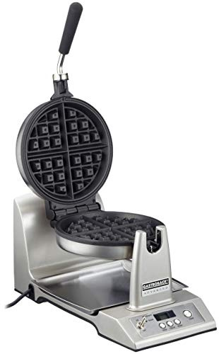 GASTROBACK #42419 Design Waffeleisen Advanced EL, integrierte Heizelemente, 950 Watt Hochleistungsthermostat für luftig, leichte Waffeln